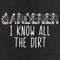 I Know All The Dirt Funny Gardening  7 Panel Mesh Trucker Snapback Hat