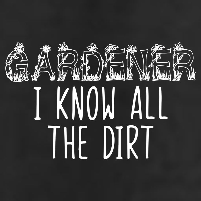 I Know All The Dirt Funny Gardening  7 Panel Mesh Trucker Snapback Hat