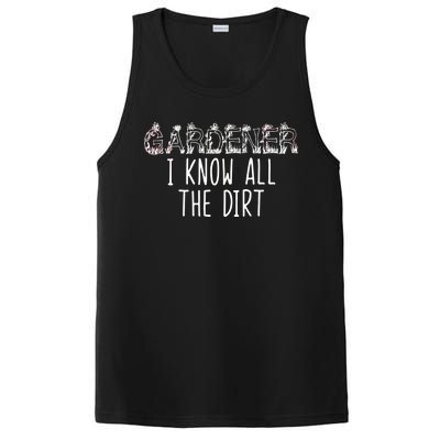 I Know All The Dirt Funny Gardening  PosiCharge Competitor Tank