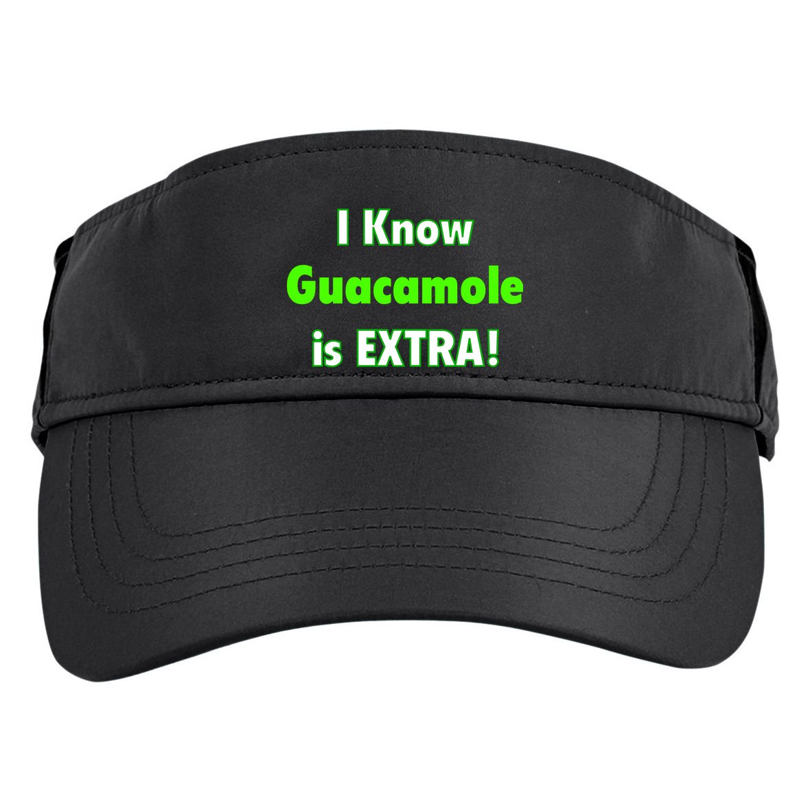 I Know Guacamole Is Extra! Adult Drive Performance Visor