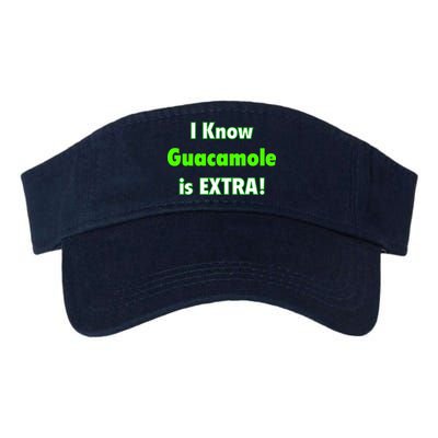 I Know Guacamole Is Extra! Valucap Bio-Washed Visor