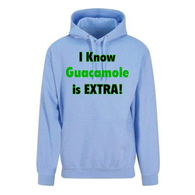 I Know Guacamole Is Extra! Unisex Surf Hoodie