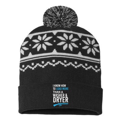 I Know How to Load More Than A Washer and Dryer USA-Made Snowflake Beanie