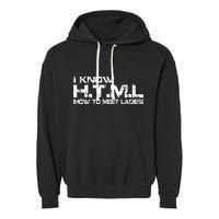 I know HTML How To Meet Ladies Garment-Dyed Fleece Hoodie
