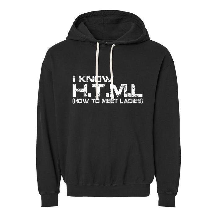 I know HTML How To Meet Ladies Garment-Dyed Fleece Hoodie