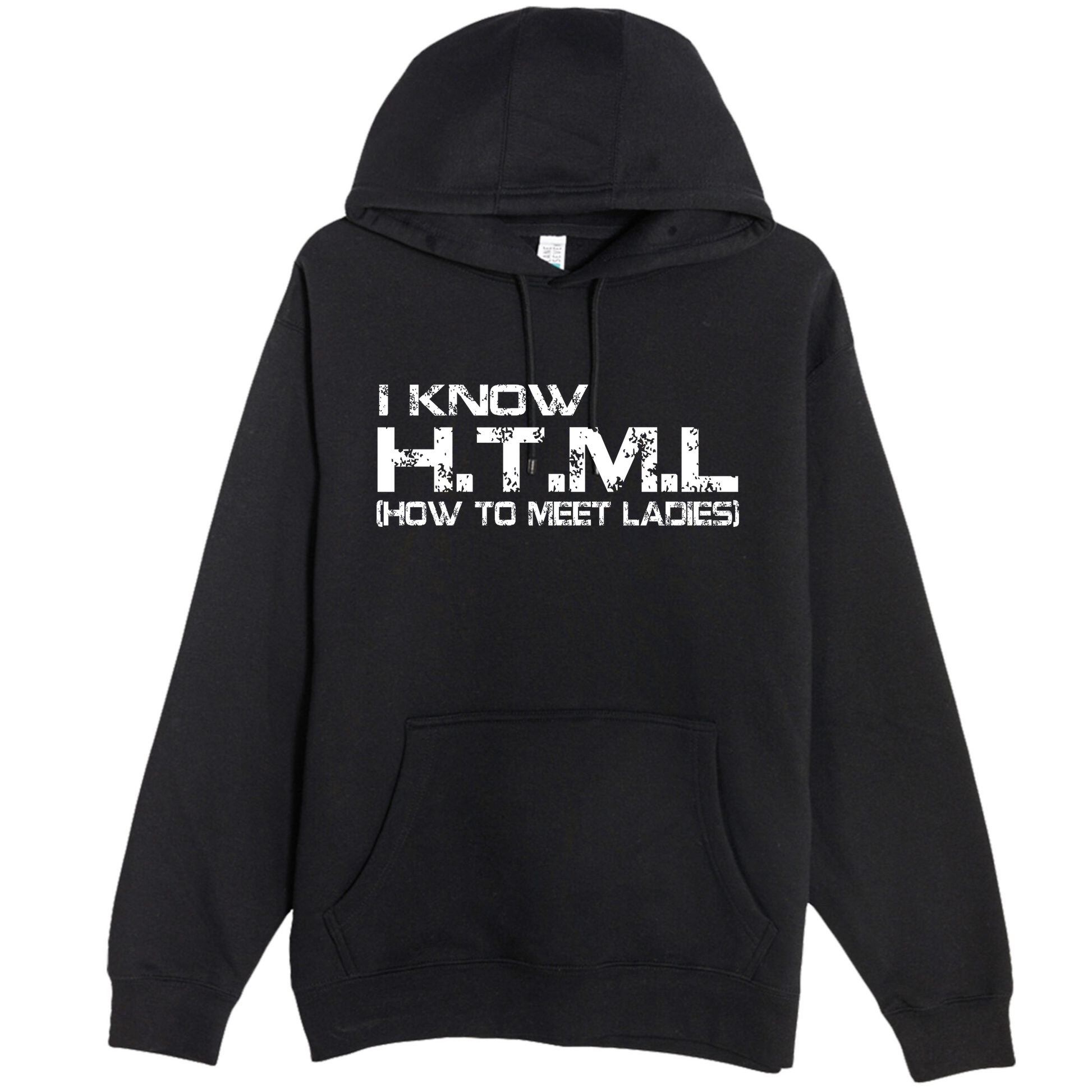 I know HTML How To Meet Ladies Premium Pullover Hoodie