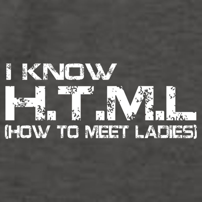 I know HTML How To Meet Ladies Vector Backpack