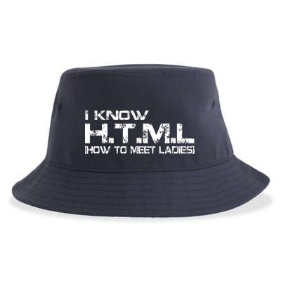 I know HTML How To Meet Ladies Sustainable Bucket Hat