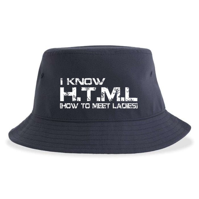 I know HTML How To Meet Ladies Sustainable Bucket Hat