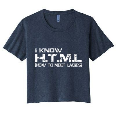 I know HTML How To Meet Ladies Crop Top