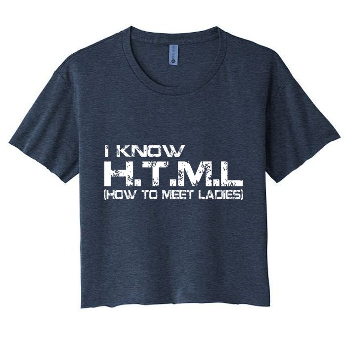 I know HTML How To Meet Ladies Crop Top