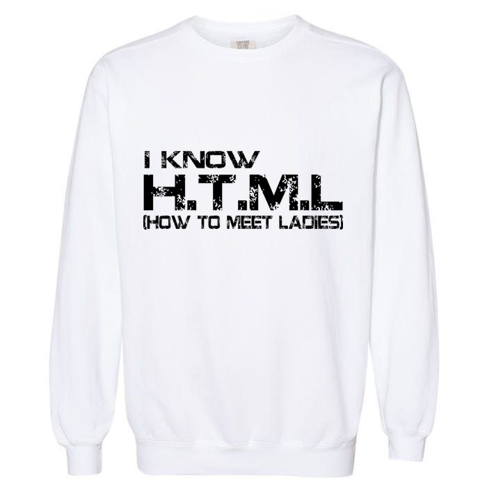 I know HTML How To Meet Ladies Garment-Dyed Sweatshirt
