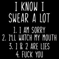 I Know I Swear A Lot Tall T-Shirt