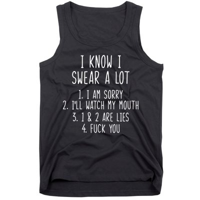 I Know I Swear A Lot Tank Top