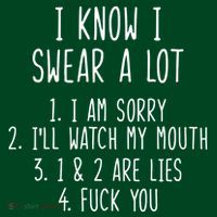 I Know I Swear A Lot Button