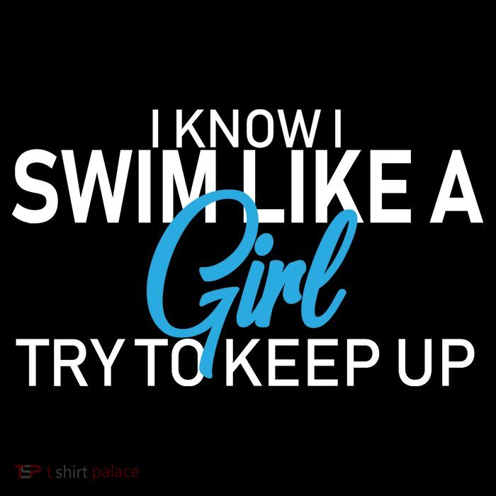 I Know I Swim Like A Girl Try To Keep Up High Crown Mesh Back Trucker Hat
