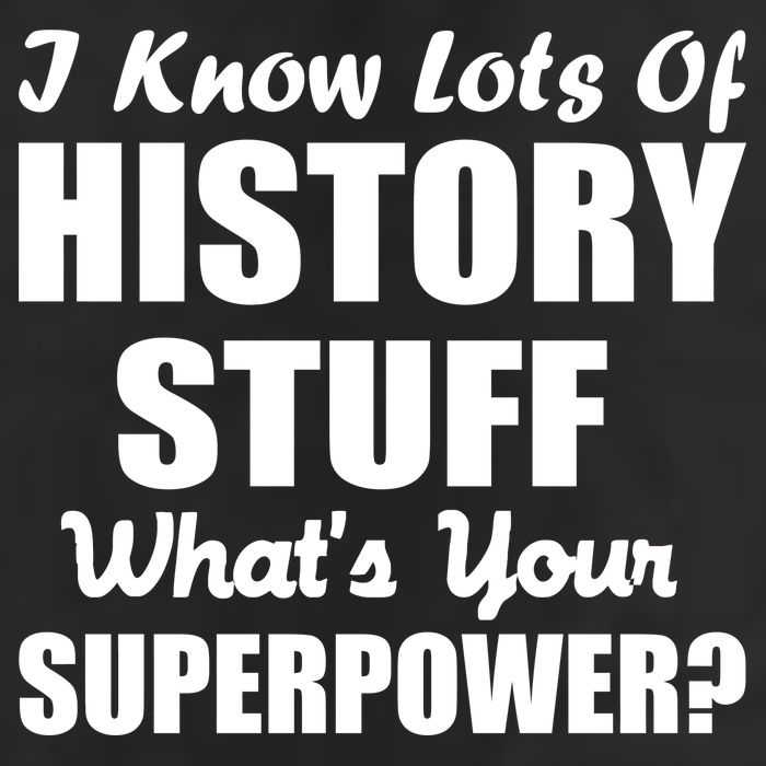 I Know Lots Of History What's Your Superpower Crop Fleece Hoodie