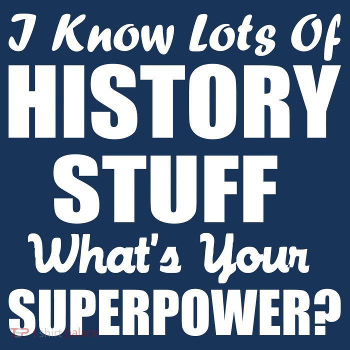 I Know Lots Of History What's Your Superpower Pom Pom 12in Knit Beanie