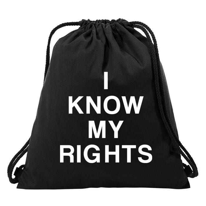 I Know My Rights Drawstring Bag