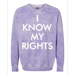 I Know My Rights Protest Colorblast Crewneck Sweatshirt