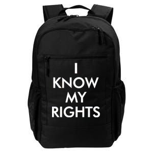 I Know My Rights Protest Daily Commute Backpack