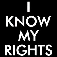 I Know My Rights Protest Drawstring Bag