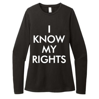 I Know My Rights Protest Womens CVC Long Sleeve Shirt