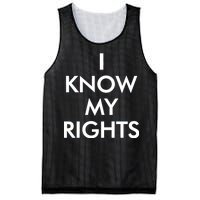 I Know My Rights Protest Mesh Reversible Basketball Jersey Tank