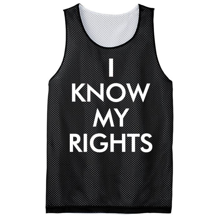 I Know My Rights Protest Mesh Reversible Basketball Jersey Tank