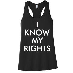 I Know My Rights Protest Women's Racerback Tank