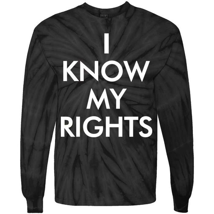 I Know My Rights Protest Tie-Dye Long Sleeve Shirt