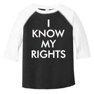 I Know My Rights Protest Toddler Fine Jersey T-Shirt