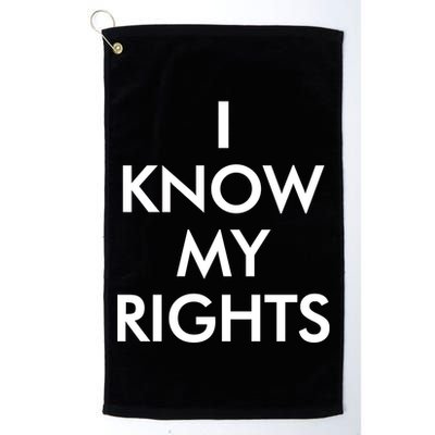 I Know My Rights Protest Golf Towel