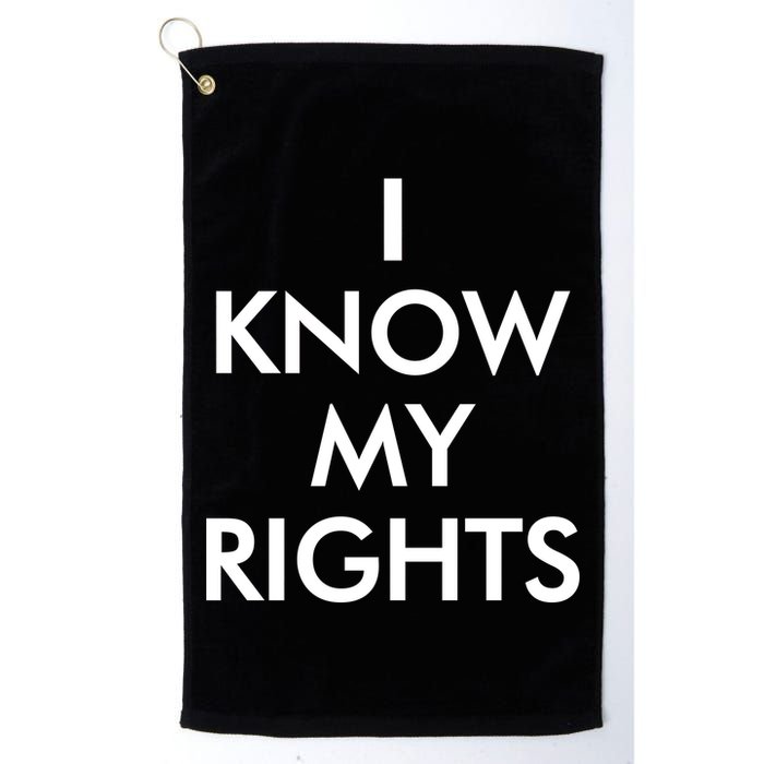 I Know My Rights Protest Golf Towel