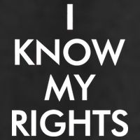 I Know My Rights Protest Golf Towel
