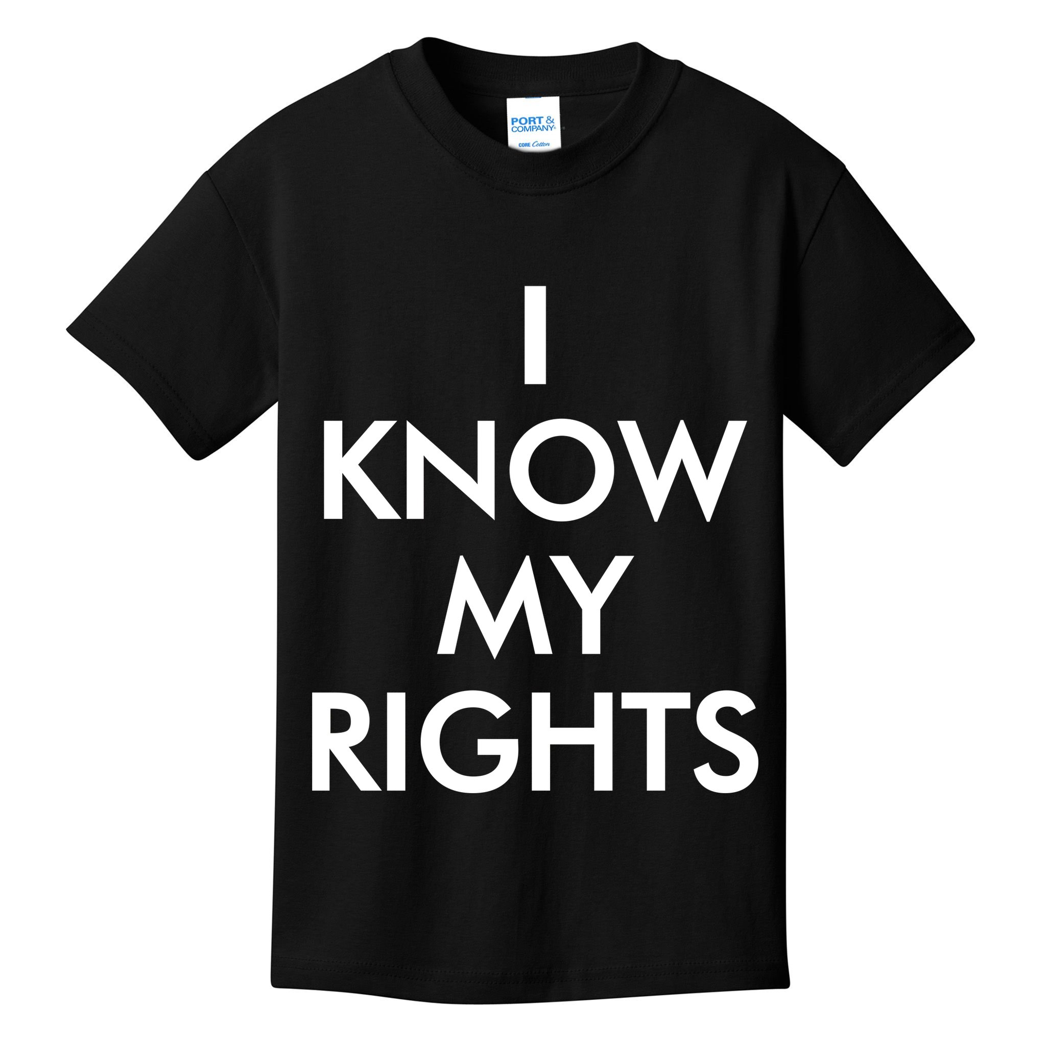 I Know My Rights Protest Kids T-Shirt
