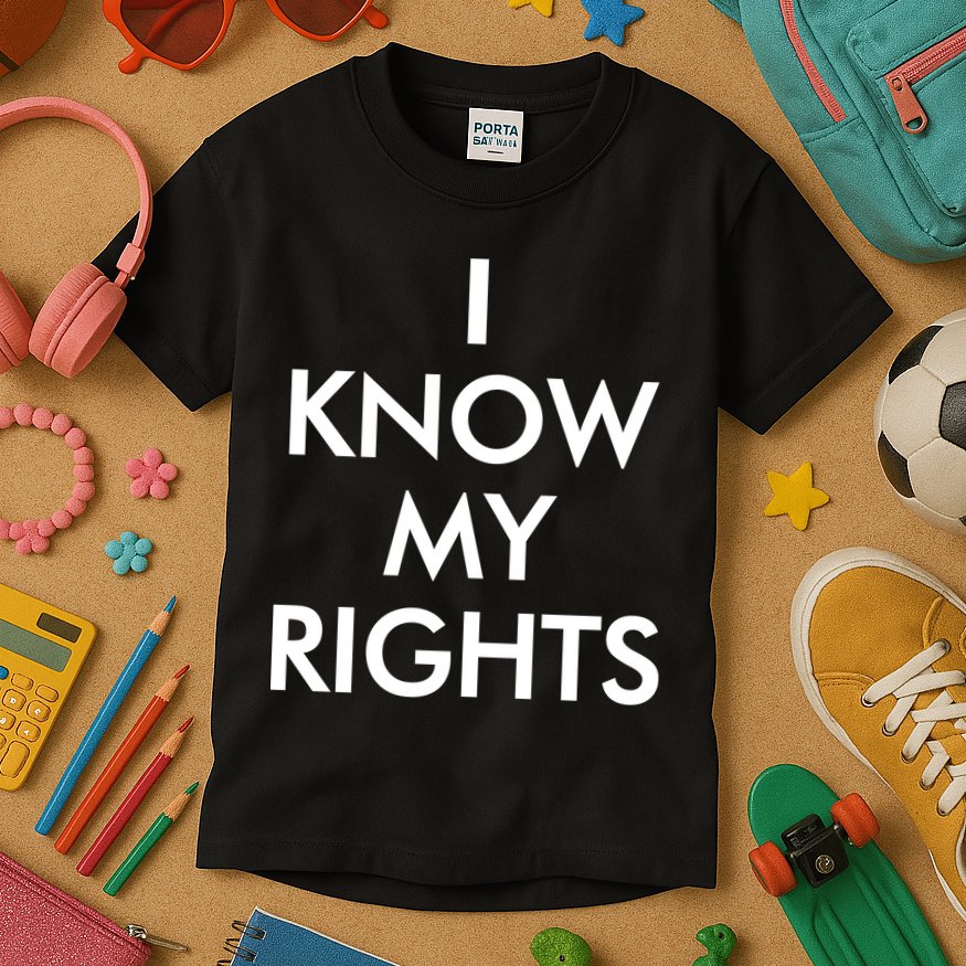 I Know My Rights Protest Kids T-Shirt