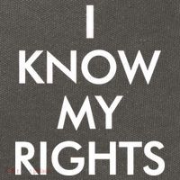 I Know My Rights Protest Cotton Canvas Backpack