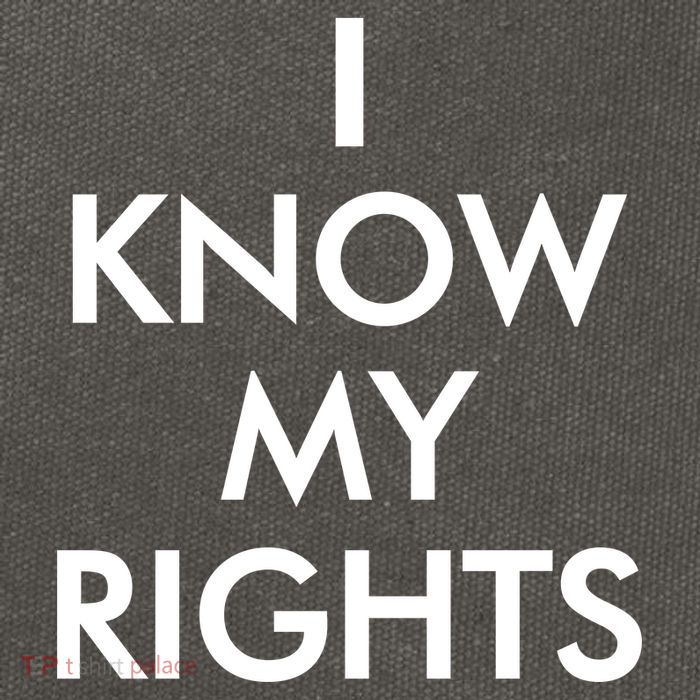I Know My Rights Protest Cotton Canvas Backpack