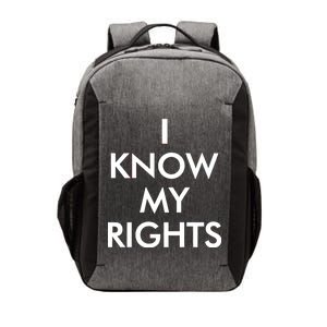 I Know My Rights Protest Vector Backpack