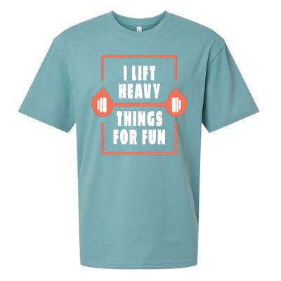 I Lift Heavy Things For Fun Sueded Cloud Jersey T-Shirt