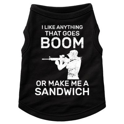 I Like Anything That Goes Boom Doggie Tank