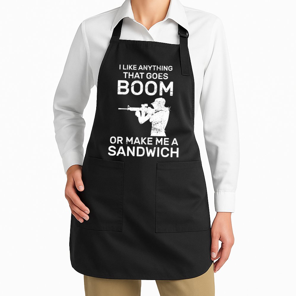 I Like Anything That Goes Boom Apron