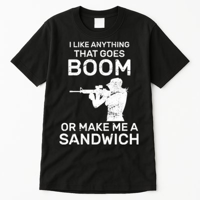 I Like Anything That Goes Boom Tall T-Shirt