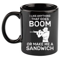 I Like Anything That Goes Boom 11oz C Handle Ceramic Mug