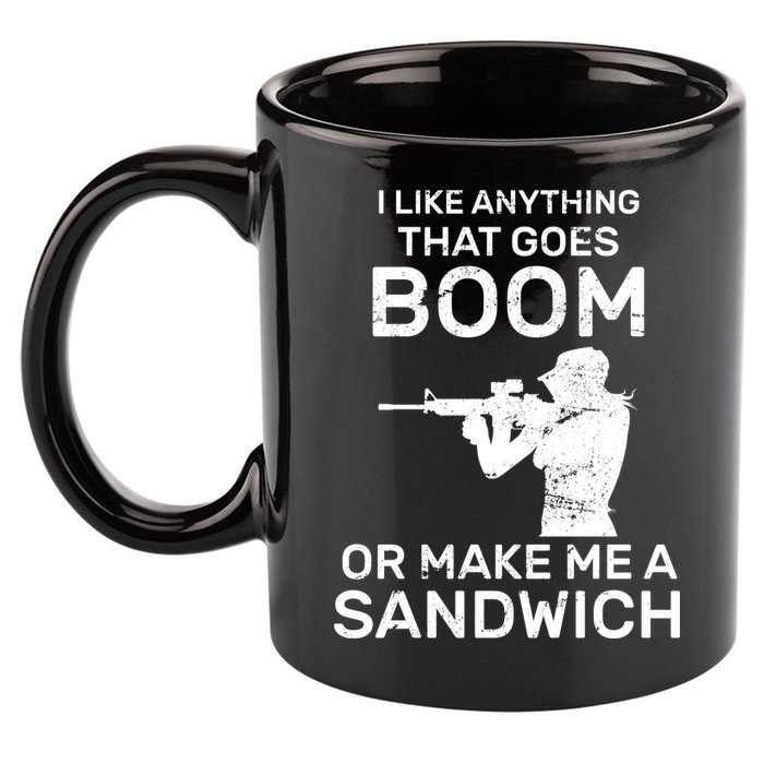 I Like Anything That Goes Boom 11oz C Handle Ceramic Mug