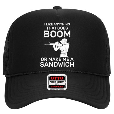 I Like Anything That Goes Boom Trucker Hat