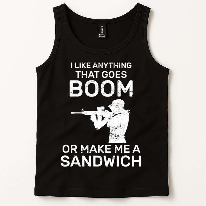I Like Anything That Goes Boom Tank Top