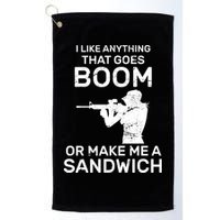 I Like Anything That Goes Boom Golf Towel
