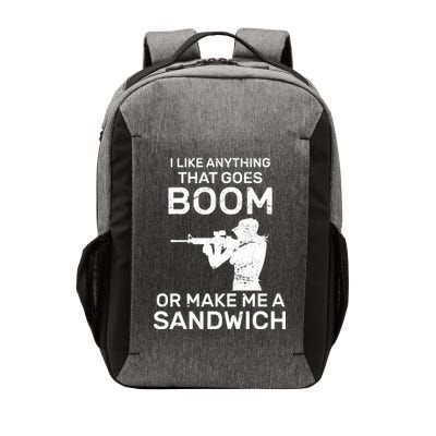I Like Anything That Goes Boom Vector Backpack